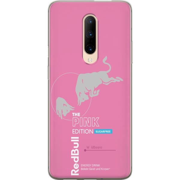 Kompatibelt Mobildeksel til OnePlus 7 Pro Moderne rosa energidrikksdesign