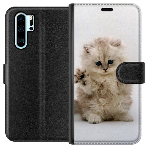 Kompatibel Tegnebogsetui til Huawei P30 Pro Kat