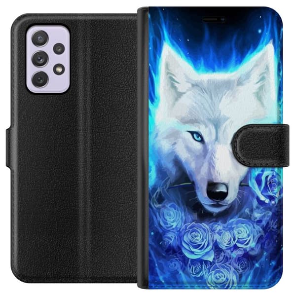Kompatibelt Lommeboketui til Samsung Galaxy A52s 5G Ulv