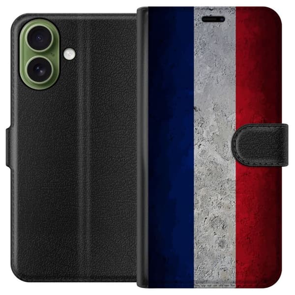 Kompatibel Tegnebogsetui til Apple iPhone 17 Renset fransk flagdesign