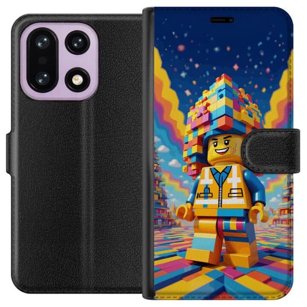 Kompatibel Tegnebogsetui til OnePlus 15 Byggklossfigur