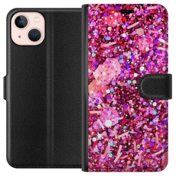 Kompatibelt Plånboksfodral till Apple iPhone 13 mini Glitter