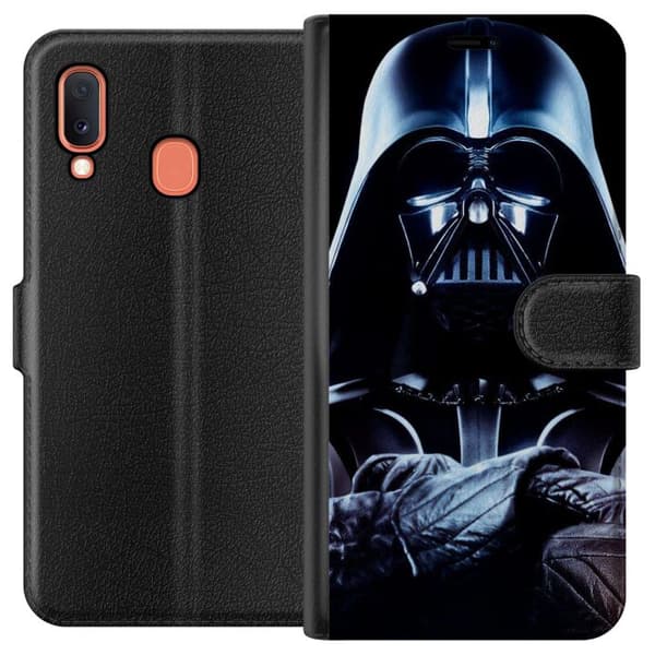 Kompatibelt Plånboksfodral till Samsung Galaxy A20e Darth vader