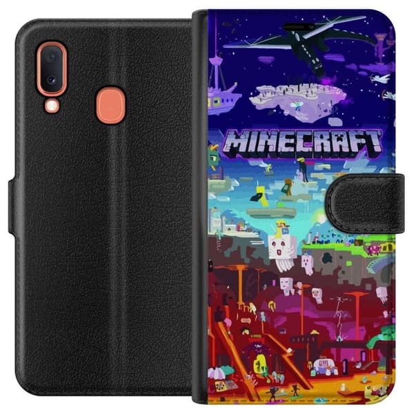 Kompatibelt Lommeboketui til Samsung Galaxy A20e Minecraft