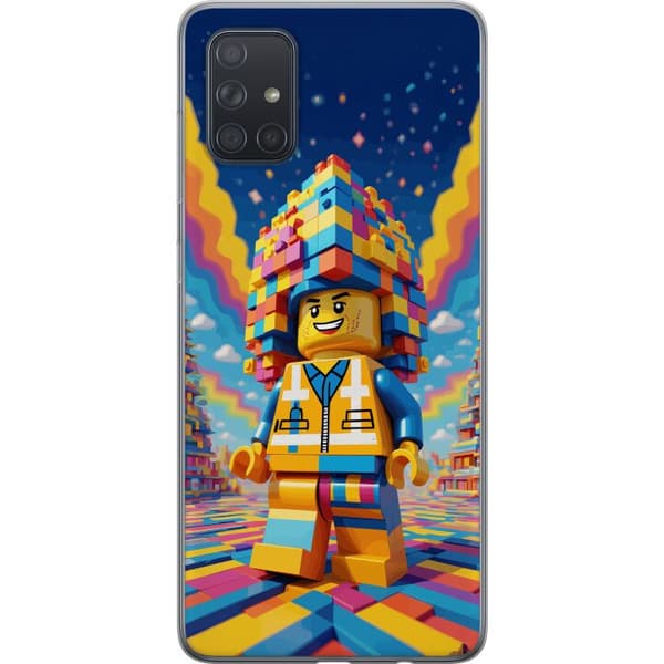 Kompatibelt Mobildeksel til Samsung Galaxy A71 Byggklossfigur