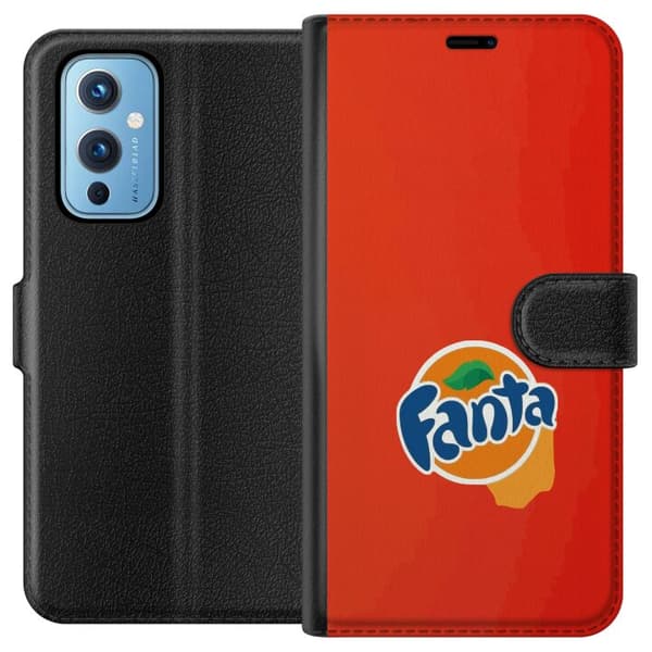 Kompatibelt Lommeboketui til OnePlus 9 Stilren appelsinforme design