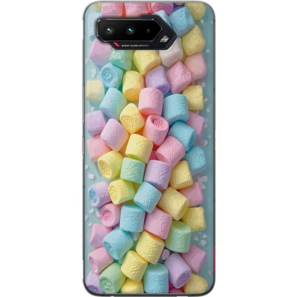 Kompatibelt Mobildeksel til Asus ROG Phone 5 Søt godisdesign med marshmallows