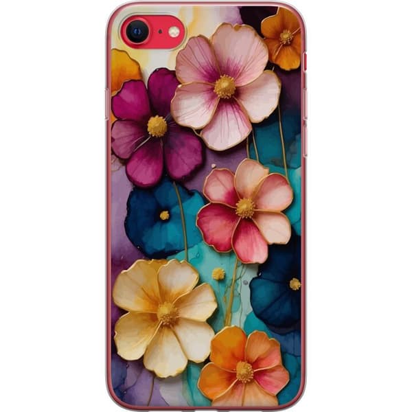 Kompatibelt Mobildeksel til Apple iPhone SE (2022) Blomster Farger