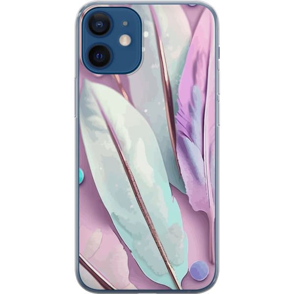Kompatibelt Mobildeksel til Apple iPhone 12 Fjær i pastell