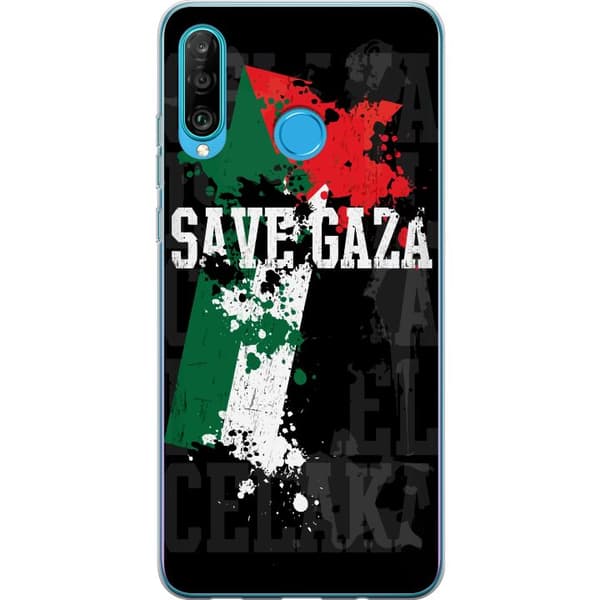 Kompatibelt Mobilskal till Huawei P30 lite Free Palestine