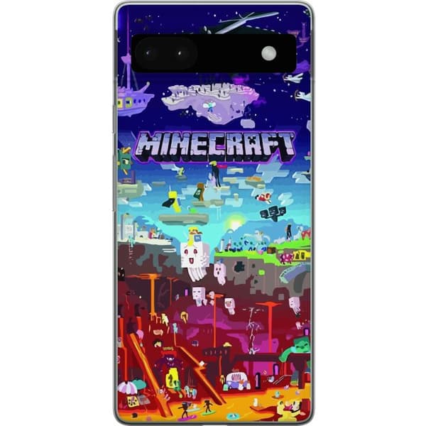 Yhteensopiva Puhelinkuori Google Pixel 6a Minecraft