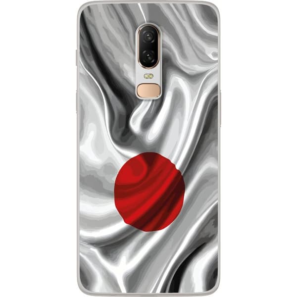 Kompatibelt Mobildeksel til OnePlus 6 Moderne romdesign med abstrakt planet