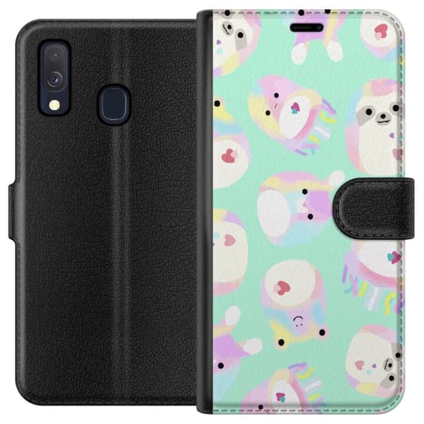 Kompatibelt Plånboksfodral till Samsung Galaxy A40 Squishmallow