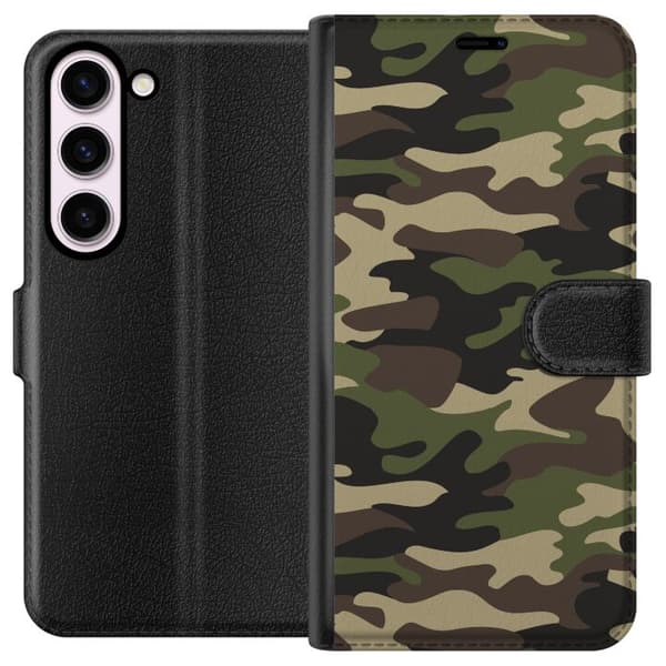 Kompatibel Tegnebogsetui til Samsung Galaxy S23 Militær