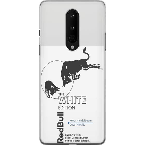 Kompatibelt Mobildeksel til OnePlus 8 Moderne Red Bull White Edition design