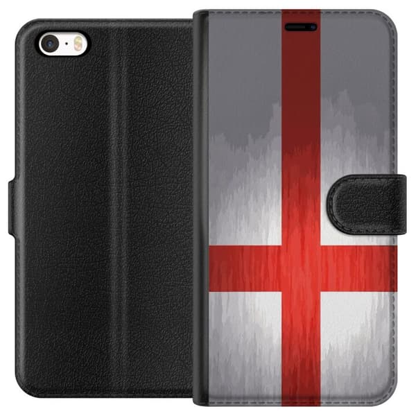 Yhteensopiva Lompakkokotelo Apple iPhone SE (2016) Englands flagga
