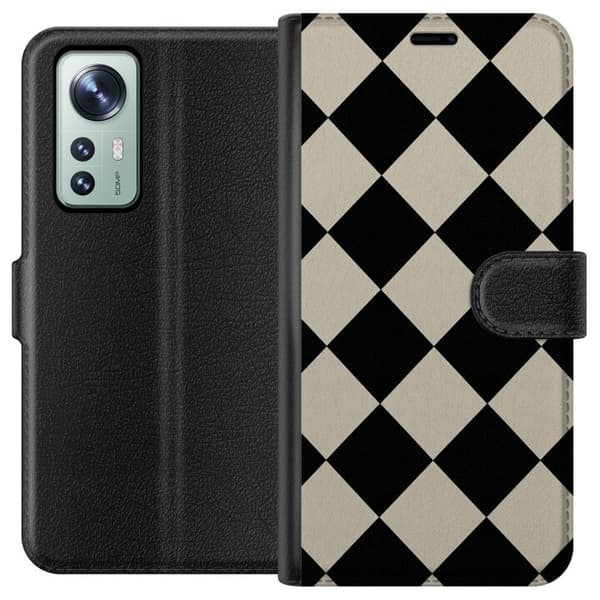 Yhteensopiva Lompakkokotelo Xiaomi 12 Mono-timantti