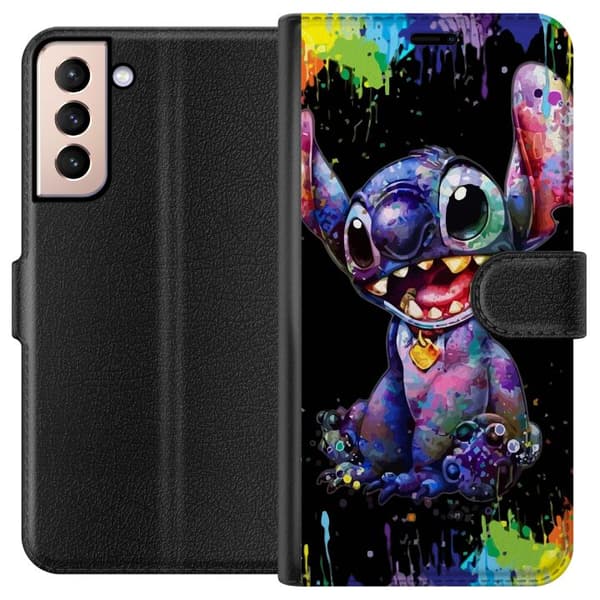 Kompatibelt Lommeboketui til Samsung Galaxy S21 Lilo og Stitch