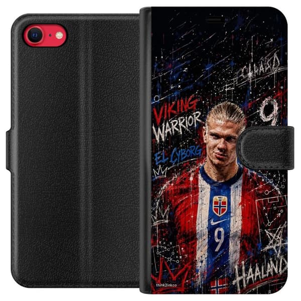 Kompatibelt Lommeboketui til Apple iPhone 8 Erling Haaland graffiti