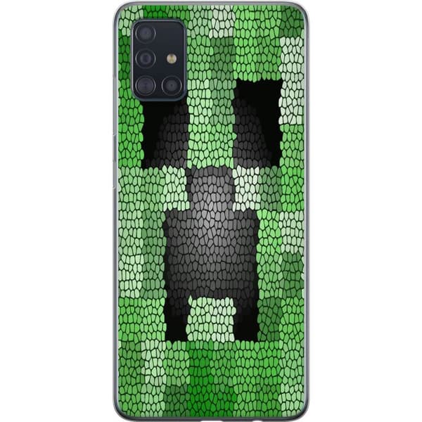Kompatibelt Mobildeksel til Samsung Galaxy A51 Creeper / Minecraft