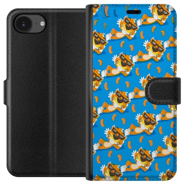 Kompatibel Tegnebogsetui til Apple iPhone 16e Legende Chester Cheetah-design