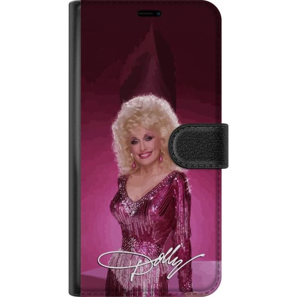 Kompatibel Tegnebogsetui til Google Pixel 9a Dolly Parton i glittrande rosa klänning