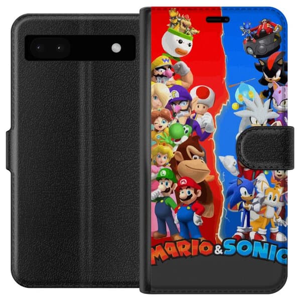 Yhteensopiva Lompakkokotelo Google Pixel 6a Super Mario