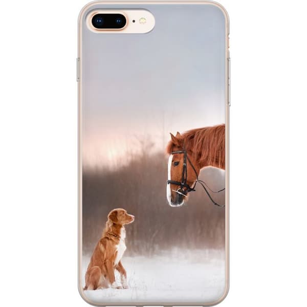 Kompatibel Mobilcover til Apple iPhone 8 Plus Hest & Hund