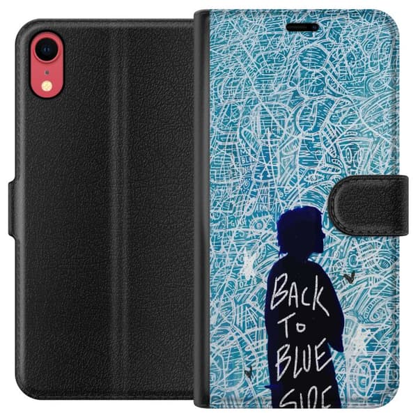 Yhteensopiva Lompakkokotelo Apple iPhone XR Back To Blue Side