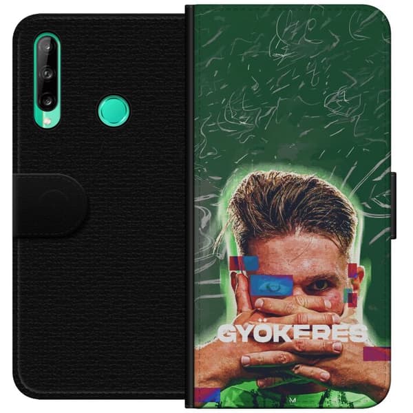 Kompatibel Tegnebogsetui til Huawei P40 lite E Viktor Gyökeres grön energi