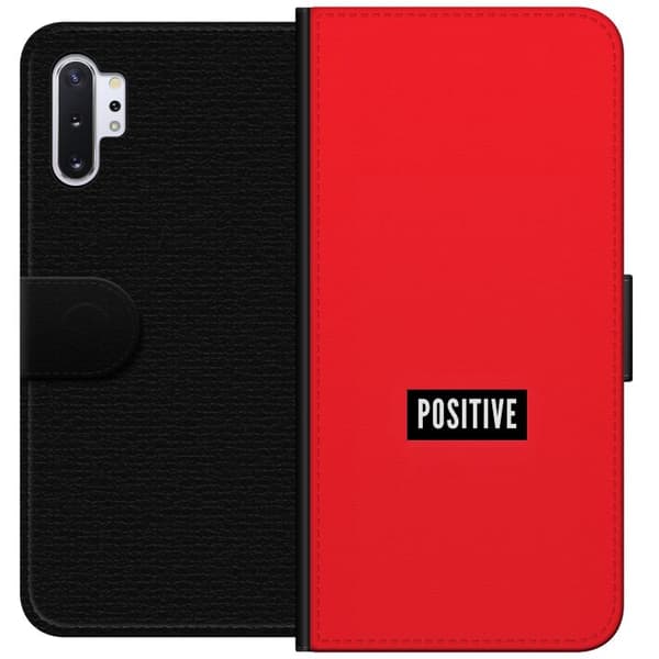 Yhteensopiva Lompakkokotelo Samsung Galaxy Note10+ Positive text