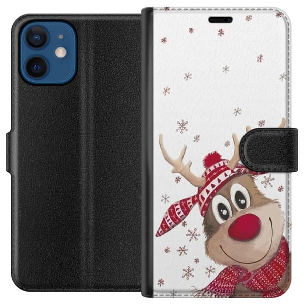 Yhteensopiva Lompakkokotelo Apple iPhone 12 mini Hyvää Joulua