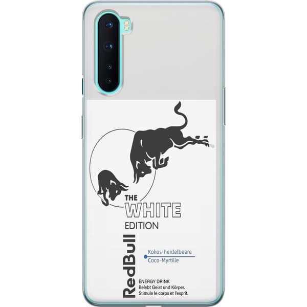 Kompatibelt Mobildeksel til OnePlus Nord Moderne Red Bull White Edition design