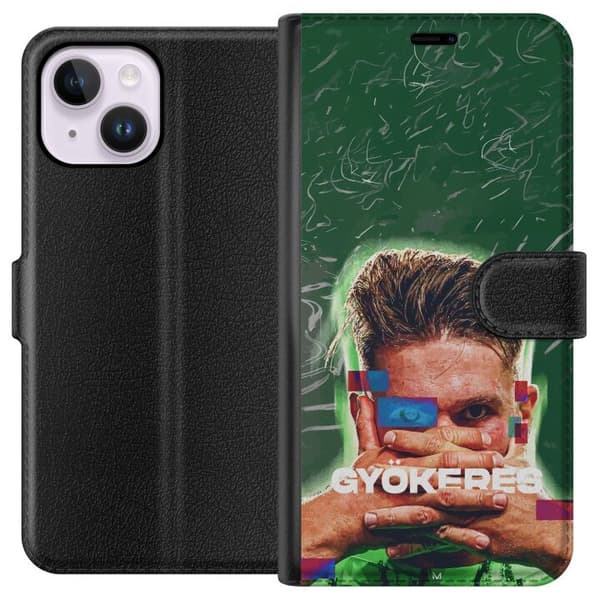 Kompatibel Tegnebogsetui til Apple iPhone 14 Plus Viktor Gyökeres grön energi