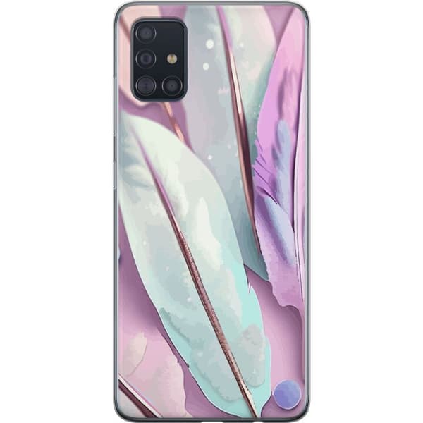Kompatibelt Mobildeksel til Samsung Galaxy A51 Fjær i pastell