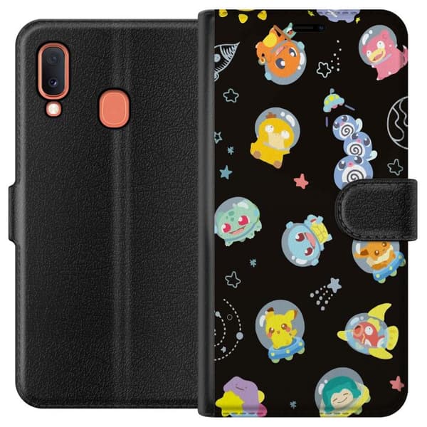 Kompatibelt Plånboksfodral till Samsung Galaxy A20e Pokemon