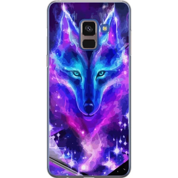Kompatibelt Mobildeksel til Samsung Galaxy A8 (2018) Neon Ulv
