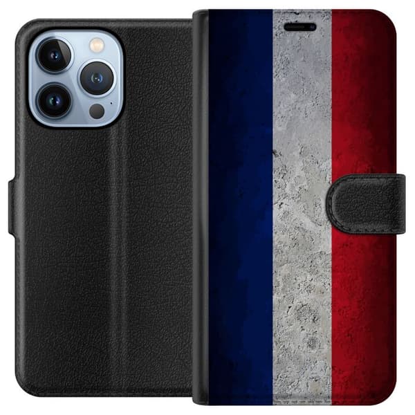 Kompatibelt Plånboksfodral till Apple iPhone 13 Pro Ren fransk flaggdesign