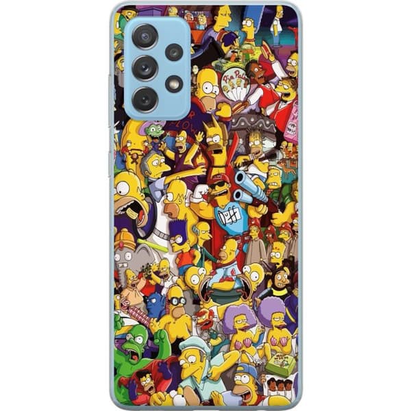 Kompatibelt Mobilskal till Samsung Galaxy A52 5G Simpsons