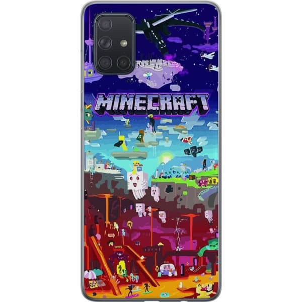 Kompatibelt Mobildeksel til Samsung Galaxy A71 MineCraft
