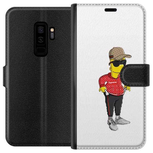 Kompatibelt Lommeboketui til Samsung Galaxy S9+ Bart Simpsons SUP