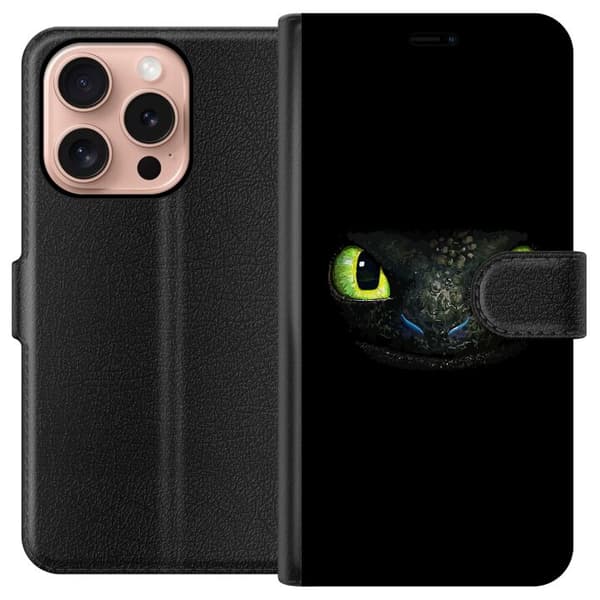 Kompatibelt Plånboksfodral till Apple iPhone 16 Pro Toothless