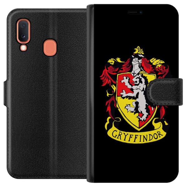 Kompatibelt Plånboksfodral till Samsung Galaxy A20e Harry Potter - Gryffindor