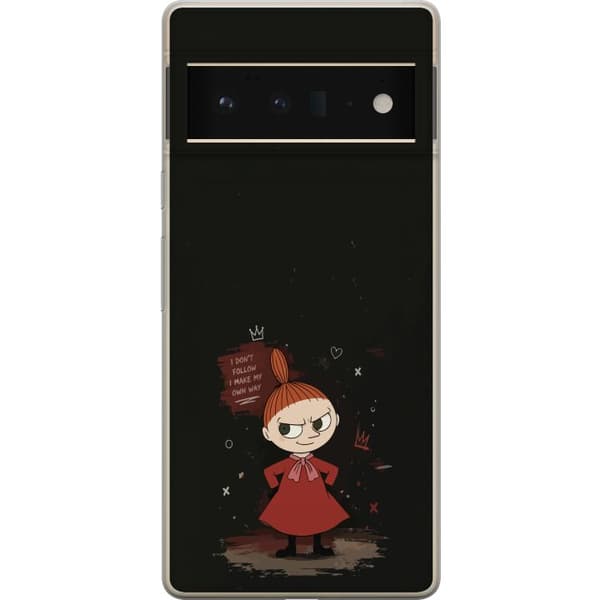 Kompatibelt Mobildeksel til Google Pixel 6 Pro Tegnet selvsikker figur med inspirerende sitat og mørk grunge-stil