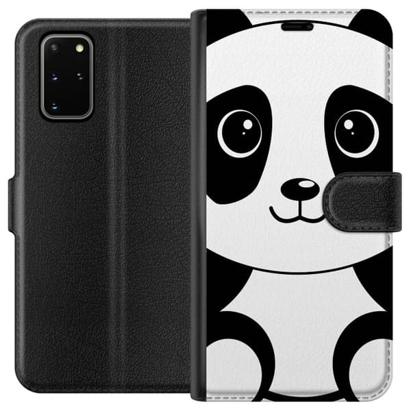 Kompatibelt Plånboksfodral till Samsung Galaxy S20+ Panda