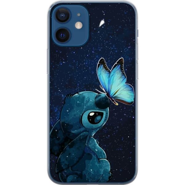 Kompatibelt Mobildeksel til Apple iPhone 12 mini Stitch sommerfugl