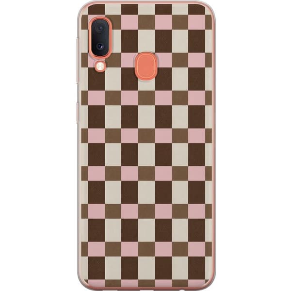 Kompatibelt Mobilskal till Samsung Galaxy A20e Strawberry Mocha