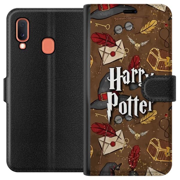 Kompatibelt Plånboksfodral till Samsung Galaxy A20e Harry Potter