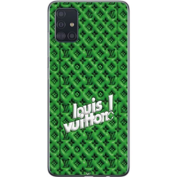 Kompatibelt Mobildeksel til Samsung Galaxy A51 Grønt luksusmønster med monogram