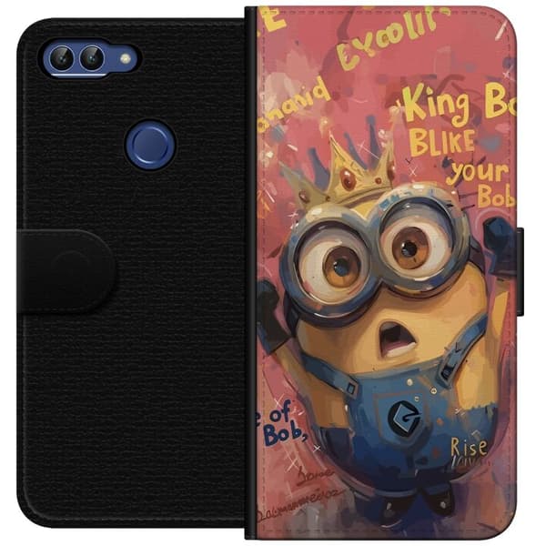 Kompatibelt Plånboksfodral till Huawei P smart Minion Med Krona